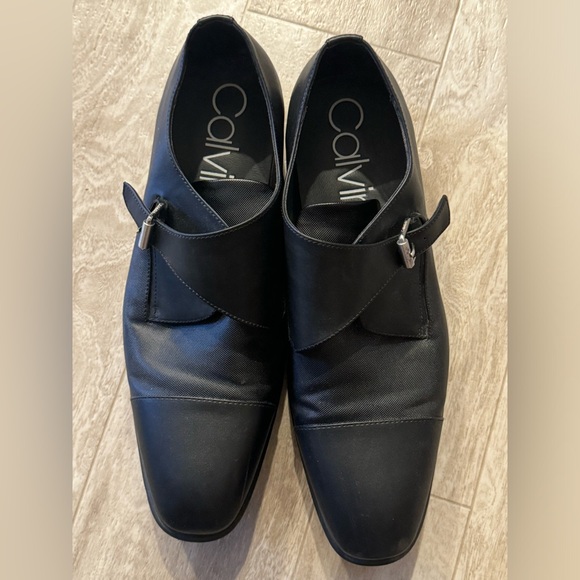 Calvin Klein Other - Calvin Klein Black Leather Oxfords with Glossy Finish